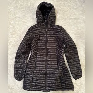 Patagonia parka black Long Puffy Coat size M